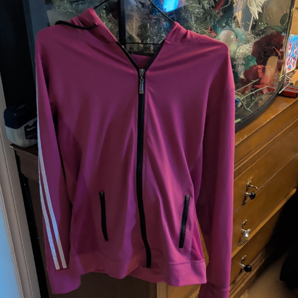 Puma Women's Pink Full-Zip Hoodie
